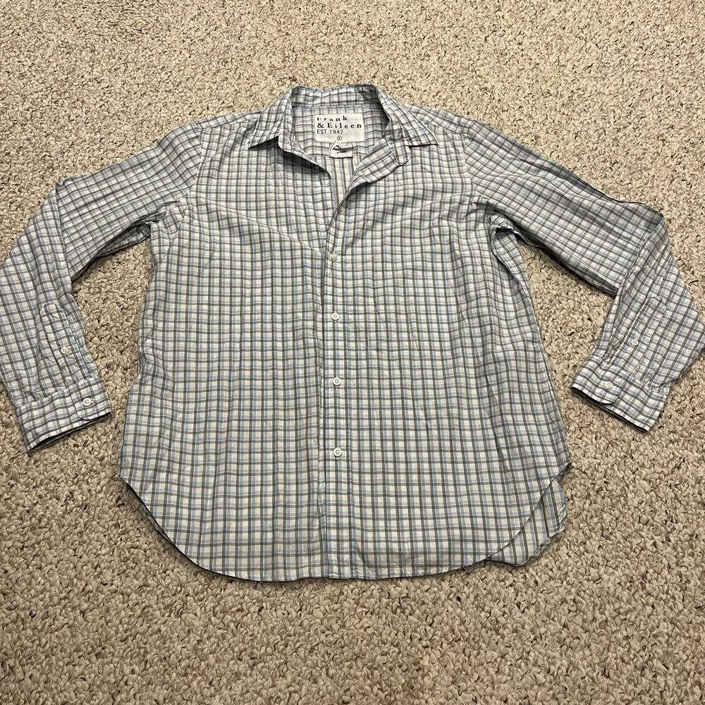Frank & Eileen Long Sleeve Button Down Shirt "Frank" Style Sz L Plaid Classic